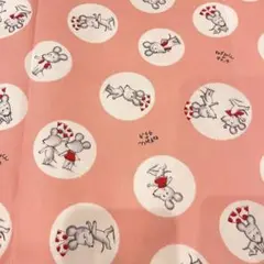 ねずみくんのチョッキ ピンク オックス生地 オックス 希少 レア 新品