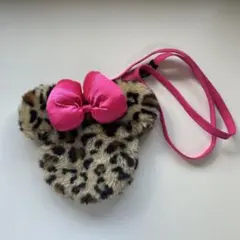 【希少品】東京ディズニーランド ミニー ヒョウ柄 耳あて リボン ギャル 希少品】東京ディズニーランド ミニー ヒョウ柄 耳あて リボン ギャル