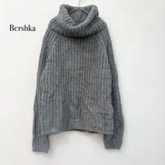 ベルシュカ タートルネックニット M グレー 厚手 ざっくりニット
