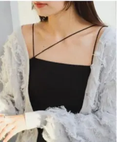 【2WAY】Kastane カップ付き丸紐ベアキャミ