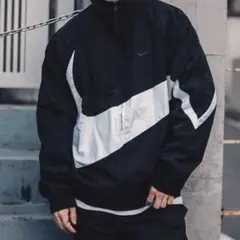 NIKE ナイキ ウーブンジャケット ビッグスウォッシュ L 黒