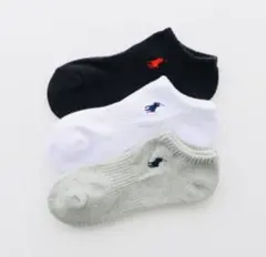 ポロラルフローレン　メンズ　靴下　スニーカー　ソックス　3足組