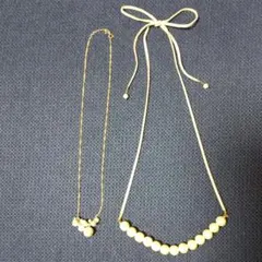 コットンパールネックレス　セット