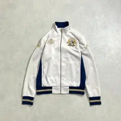 Kappa　カッパ　トラックジャケット　ジャージ　刺繍　ラインストーン　白