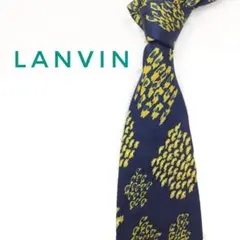 ◆ランバン LANVIN ネクタイ シルク100% ネイビー