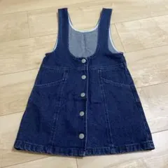 GU ダークデニム ジャンバースカート ノースリーブ
