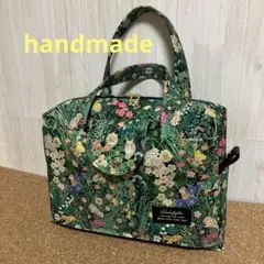 大　ボストンバッグ　ユキエモン　ボタニカルフラワー　2way