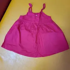 赤のキャミソールワンピース 90