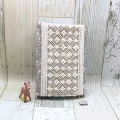 New！インド刺繍リボンで文庫本ブックカバー