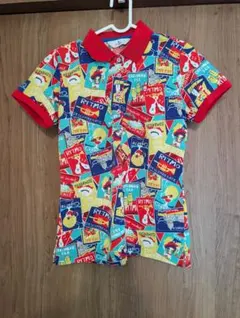 マンシングウェア　半袖　ゴルフ　ポロシャツ総柄 Mのサムネイル