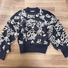 【アンデミュウ】フクレジャカードニット　グレー　Fサイズ