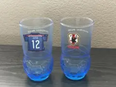 【非売品】サッカー日本代表応援　青ティグラス　2個セット　サッカー　グラス