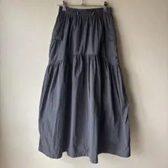 earth music&ecology カーゴスカート チャコールグレー フリー