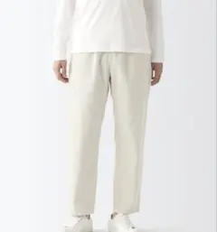 未使用タグ付　無印良品　コーデュロイイージーパンツ　オフ白　S
