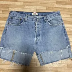 Levi's 501 ショートパンツ ライトブルー　(w34.L32)