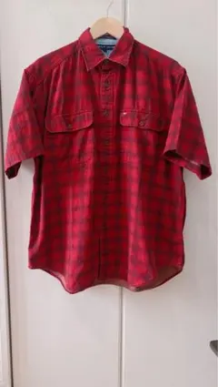 トミーヒルフィガー　tommyHILFIGER半袖　レッド&ブラック