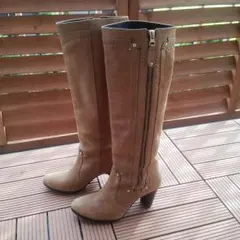 アトリエブルージュ ロングブーツ ベージュ 23