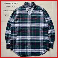 ラルフローレン ポロスポーツ タータンチェックシャツ サイズ9