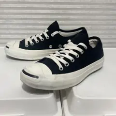 コンバース　ジャックパーセル　黒 キャンバス ローカット　カードコバーン着用