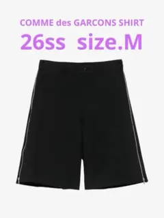 コムデギャルソンシャツ　26ssジップショートパンツ　Mのサムネイル