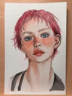 ポストカード　水彩画　原画