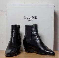 CELINE Hedi期 サイドゴア レザーブーツ 40 エディ期 - メルカリ