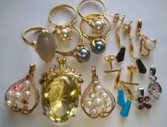 アクセサリー まとめて ペンダントトップ ピアス リング パワーストーン