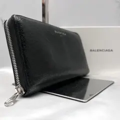 超極美品】バレンシアガ エブリデイ ラウンドファスナー 長財布 レザー