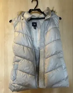 GAP ダウンジャケット シルバー グレー XS 150 ダウンベスト