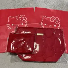 RINGO 限定 ハローキティ キルティングクーラーバッグ＆ポーチ - メルカリ