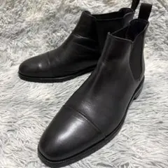 美品 ギャルリーヴィー サイドゴアブーツ ショートブーツ 本革 23.5