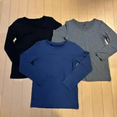HEATTECH 極暖含　長袖Tシャツ 3枚セット 140 UNIQLO