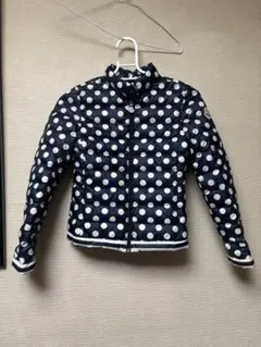 MONCLER ネイビー ドット柄ライトダウン130センチ
