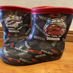 トミカ レインブーツ　長靴 16.0cm 消防車　パトカー