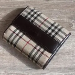 BURBERRY 三つ折り財布 バーバリーノバチェック コンパクトウォレット