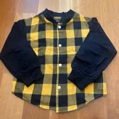 値下げUNITED ARROWS グリーンレーベル　チェック柄長袖シャツ 115