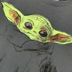 【STARWARS】グローグ　ベビーヨーダイラストタッチビッググラフィック