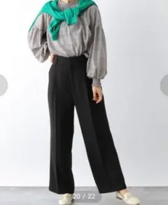 【美品】GLOBAL WORK　ウツクシシルエット　ハイウエストワイドパンツ