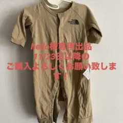 THE NORTH FACE ベージュロンパース