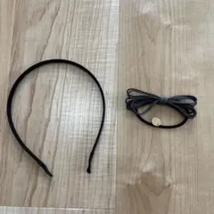 黒ヘアバンド　ヘアゴム