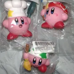 【3種セット】星のカービィ　ソフビコレクション　アーティスト　コック　クリーン