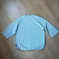 美品『ブラームス』ベースボールシャツ サーマル ワッフル ミントグリーン 緑