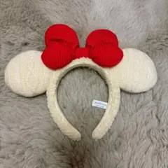 ミニーマウス ニットカチューシャ ディズニークリスマス 2023