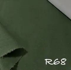 生地 ハーフリネン R68カーキ 長さ2m幅1.35m