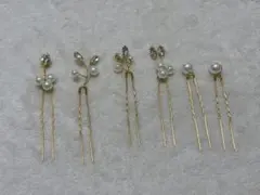 ウェディング　ベットアクセヘアピン