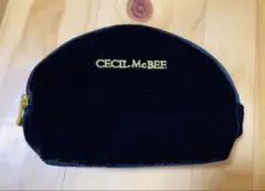 【未使用】CECIL McBEE ベロア素材ポーチ 黒