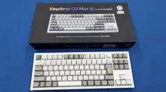 상태좋음 Keychron Q3MAX JIS 배열 바나나 축 화이트