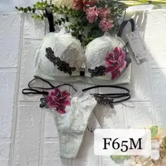 【新品】wacoal サルート　96 リボンブラ　ソングセット　F65M OV