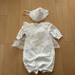 ホワイト セレモニードレスと帽子セット