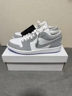 NIKE ナイキ エア ジョーダン ロー スニーカー ホワイト グレー 刺繍 